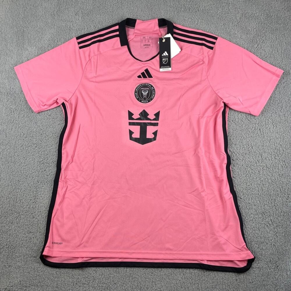 Leo Messi Inter Miami CF Men's Adidas XX-Large Pink Black Home Stadium Jersey